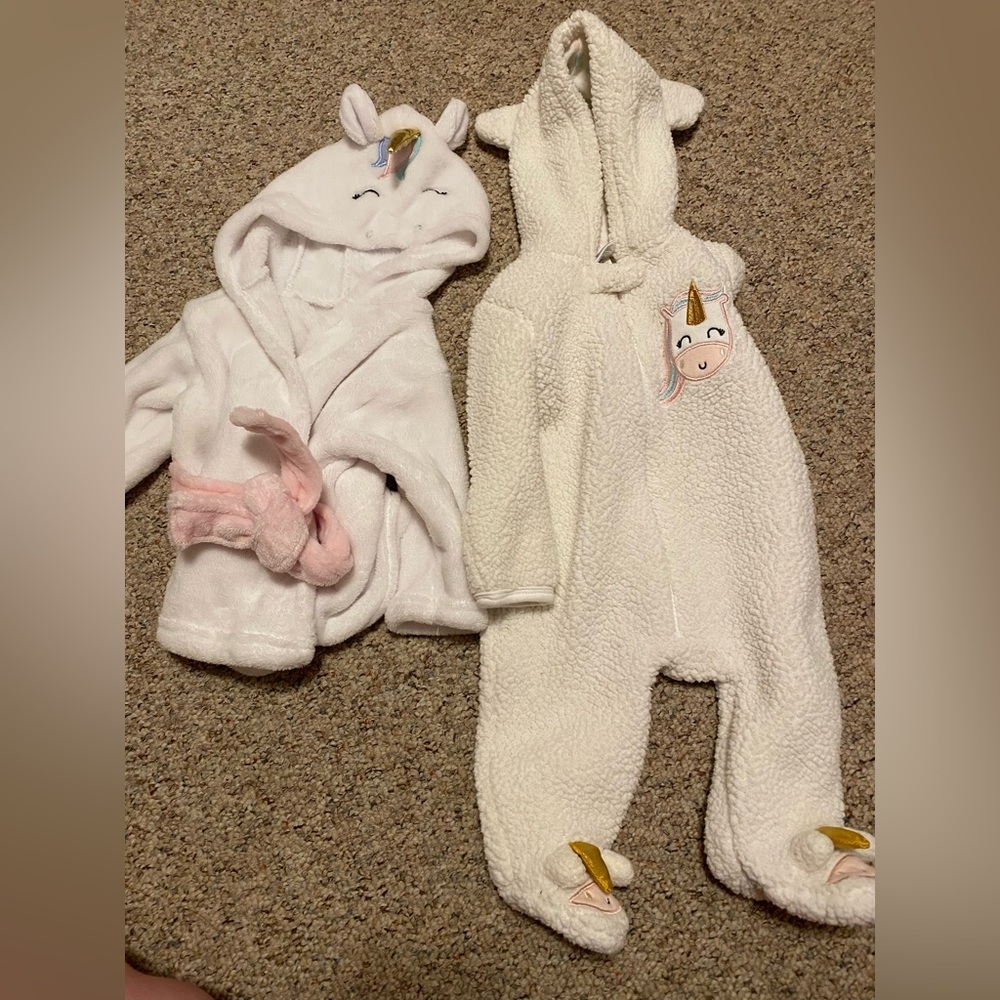 Infant unicorn items